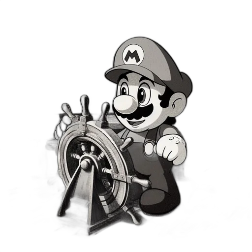 weapon, car, staff, hat transparent PNG cut-out