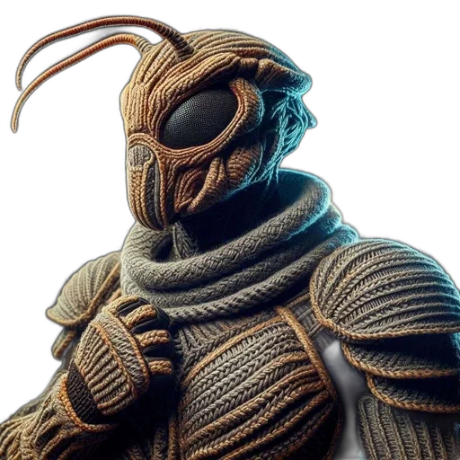 mask, jacket, creature, face transparent PNG cut-out