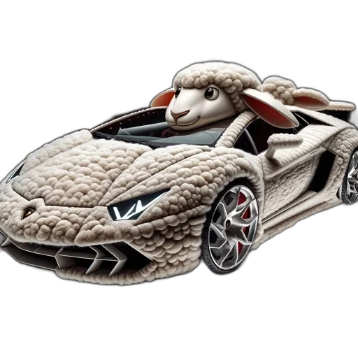 car, 3d render, photorealistic, concept art transparent PNG cut-out