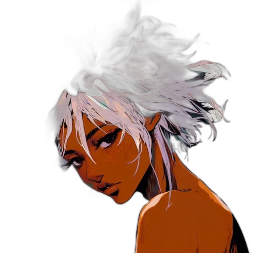 face, mask, hair, creature transparent PNG cut-out