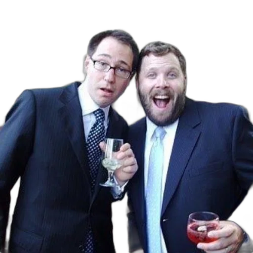 staff, two, men, suits transparent PNG cut-out