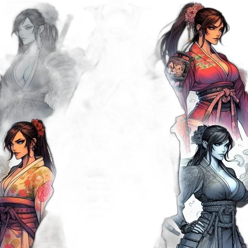 concept art, fantasy art, comic book art, anime transparent PNG cut-out