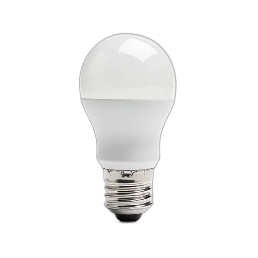 3d render, white, light, bulb transparent PNG cut-out
