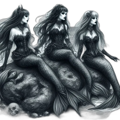 fantasy art, concept art, comic book art, pencil sketch transparent PNG cut-out
