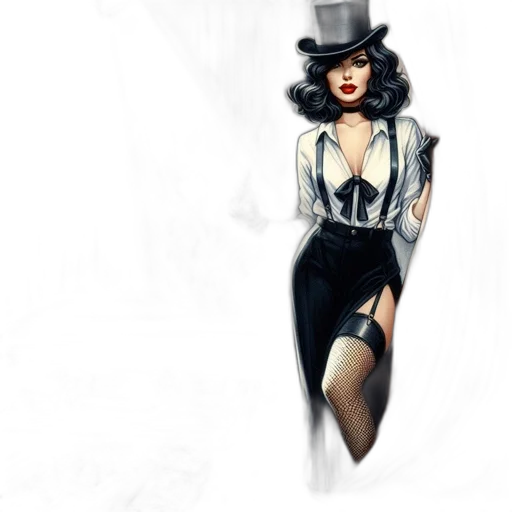 hat, umbrella, dress, concept art transparent PNG cut-out