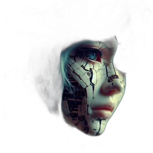mask, robot, face, creature transparent PNG cut-out