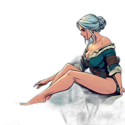 dress, concept art, fantasy art, watercolor transparent PNG cut-out