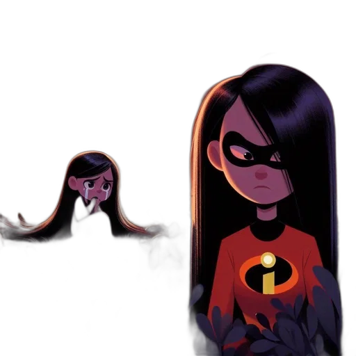 hair, concept art, comic book art, cartoon transparent PNG cut-out