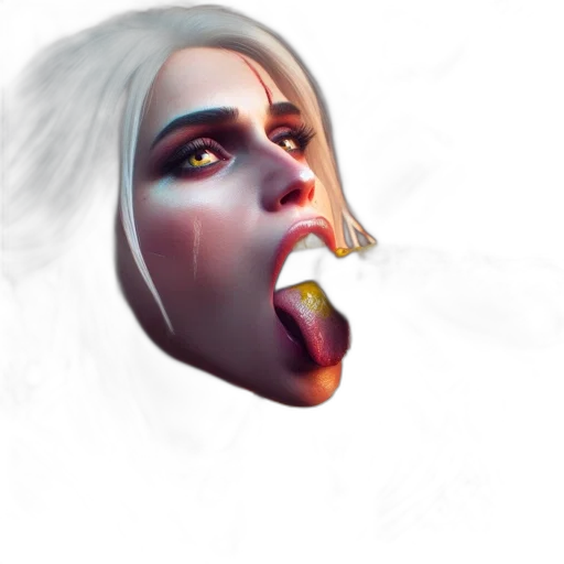 face, mask, concept art, photorealistic transparent PNG cut-out