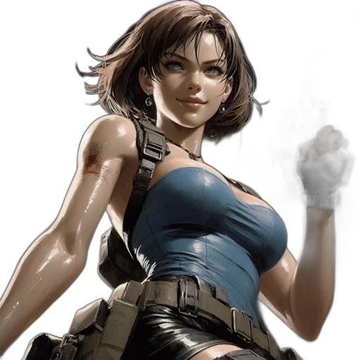 comic book art, concept art, fantasy art, photorealistic transparent PNG cut-out
