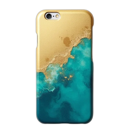golden, gold, turquoise, abstract transparent PNG cut-out
