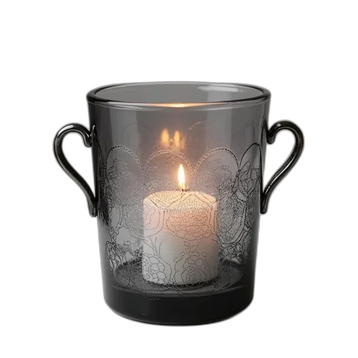 photorealistic, fire, grey, glass transparent PNG cut-out