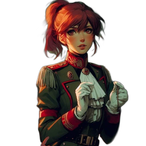 staff, jacket, face, weapon transparent PNG cut-out