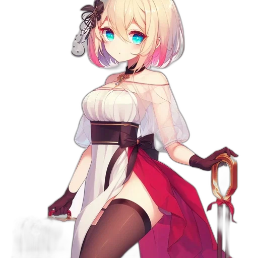 staff, dress, weapon, robot transparent PNG cut-out