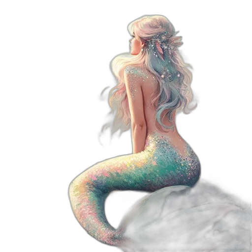 creature, fantasy art, concept art, watercolor transparent PNG cut-out