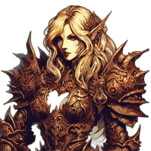 dragon, staff, face, dress transparent PNG cut-out