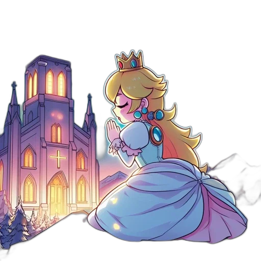 crown, dress, concept art, pixel art transparent PNG cut-out