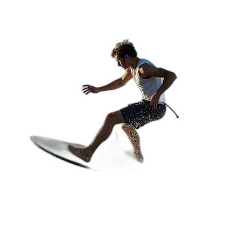 shoes, staff, weapon, hair transparent PNG cut-out