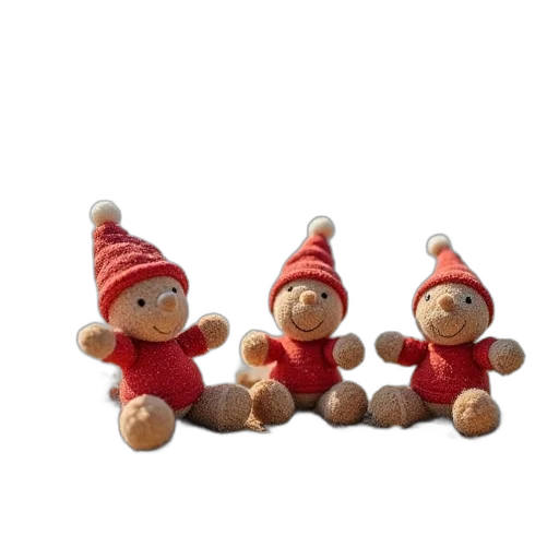 3d render, christmas, toys, sand transparent PNG cut-out