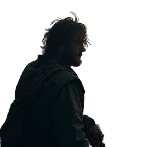 jacket, sword, weapon, staff transparent PNG cut-out