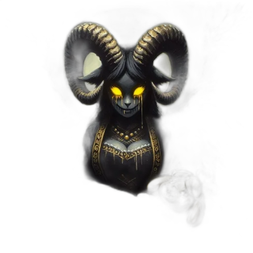mask, creature, dragon, staff transparent PNG cut-out