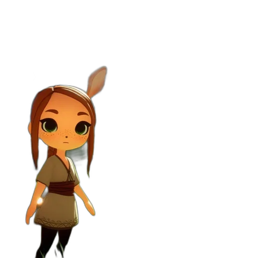 staff, creature, animal, dress transparent PNG cut-out