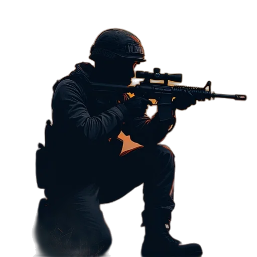 weapon, staff, mask, jacket transparent PNG cut-out
