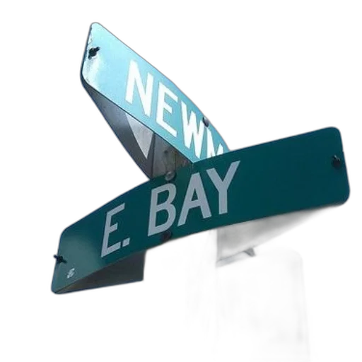 3d render, street, sign, words transparent PNG cut-out