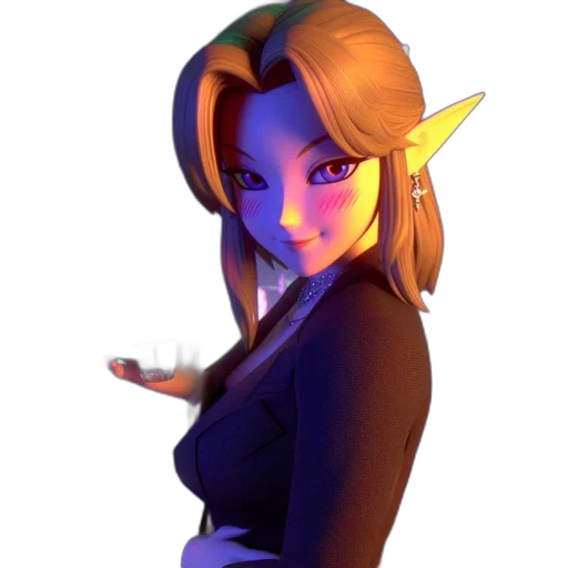 staff, dress, mask, 3d render transparent PNG cut-out