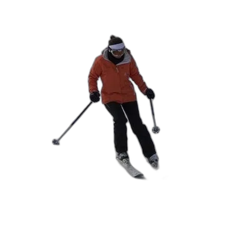 staff, 3d render, snow, woman transparent PNG cut-out