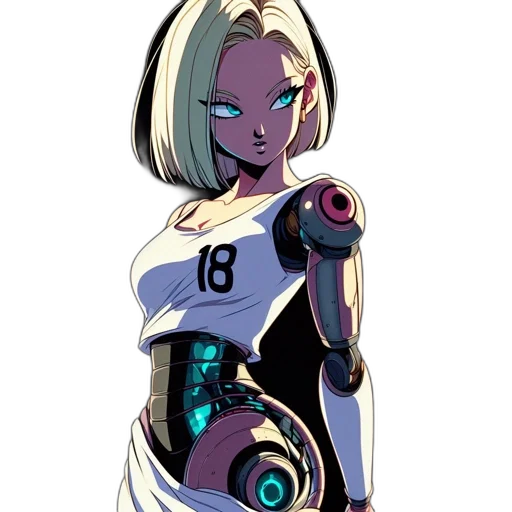 robot, dress, staff, concept art transparent PNG cut-out