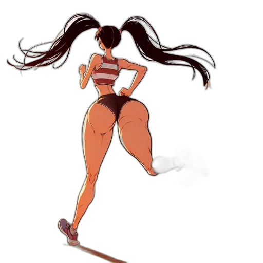 hair, staff, concept art, cartoon transparent PNG cut-out