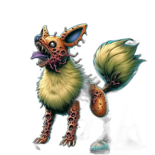 creature, animal, staff, dragon transparent PNG cut-out