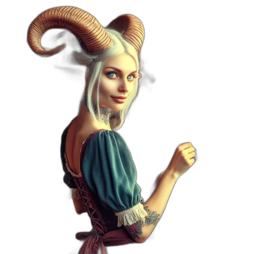 dragon, staff, creature, fantasy art transparent PNG cut-out