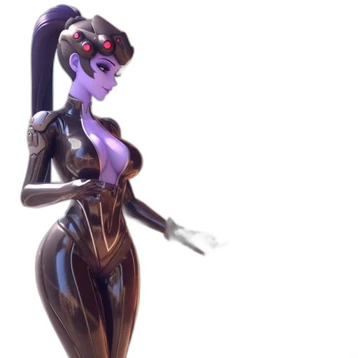 robot, dress, concept art, 3d render transparent PNG cut-out
