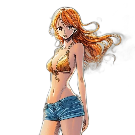 dress, concept art, anime, comic book art transparent PNG cut-out