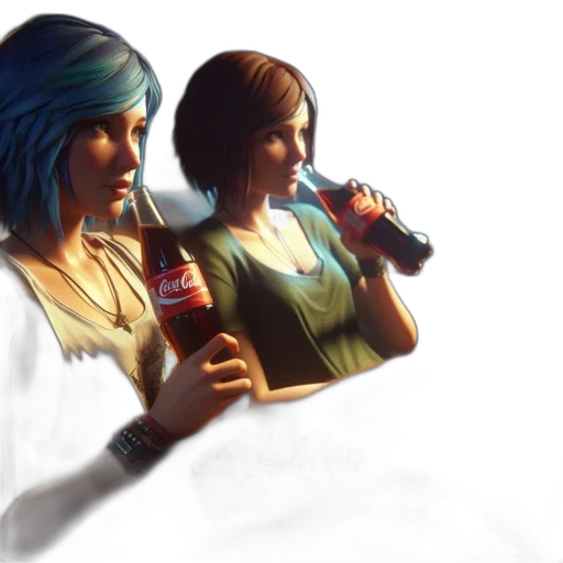bottle, concept art, photorealistic, pixel art transparent PNG cut-out