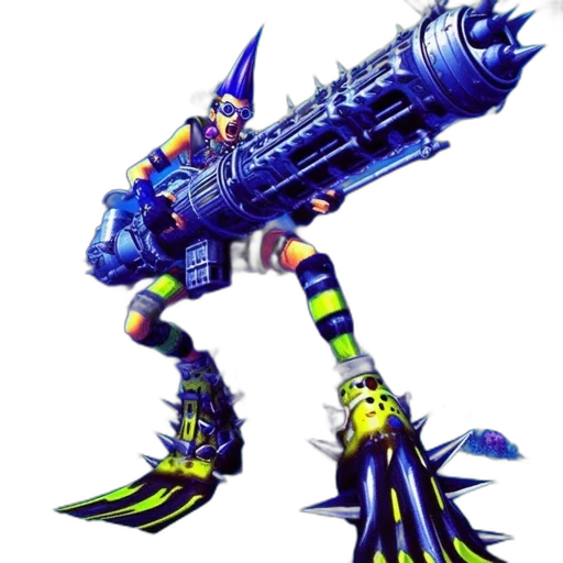 weapon, robot, staff, concept art transparent PNG cut-out