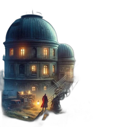 building, concept art, fantasy art, 3d render transparent PNG cut-out