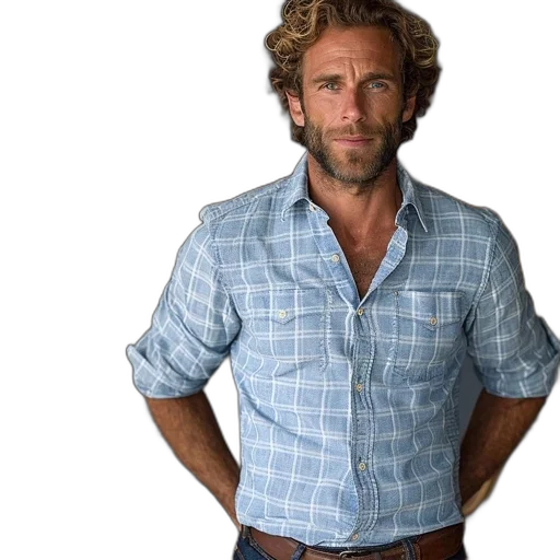 jacket, hair, man, curly transparent PNG cut-out