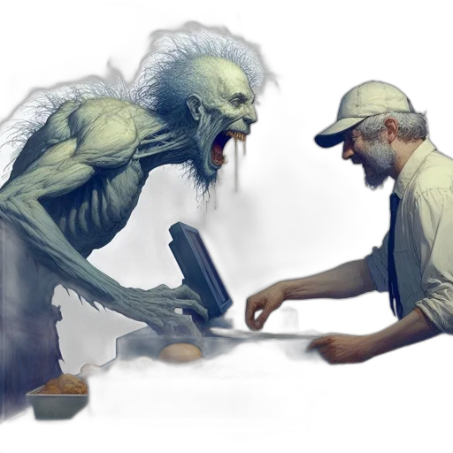 creature, food, concept art, fantasy art transparent PNG cut-out