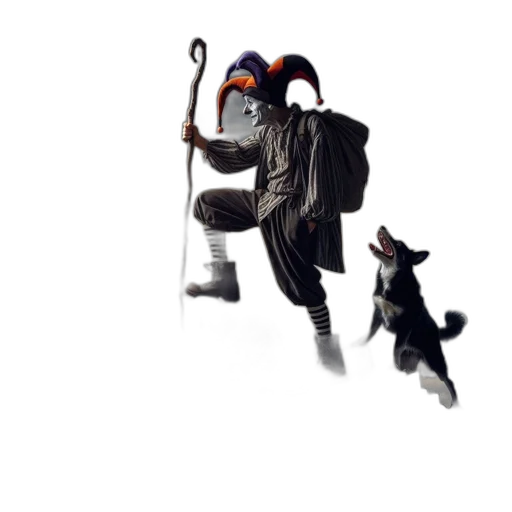 staff, animal, hat, creature transparent PNG cut-out