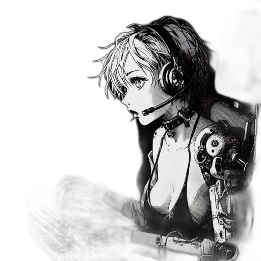 robot, weapon, staff, jacket transparent PNG cut-out