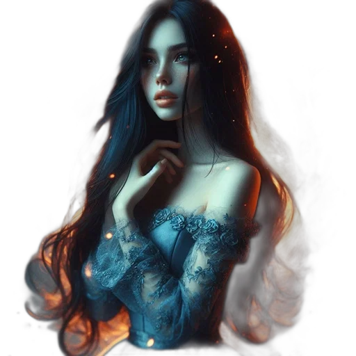 dress, crown, face, jewelry transparent PNG cut-out