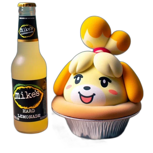 food, 3d render, bottle, mike transparent PNG cut-out