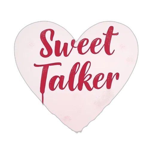 words, sweet, talker, painted transparent PNG cut-out