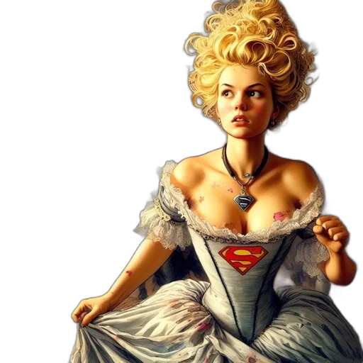 dress, jewelry, crown, comic book art transparent PNG cut-out