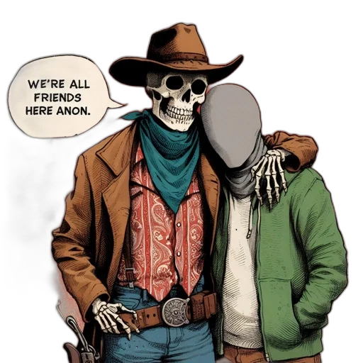 jacket, mask, hat, comic book art transparent PNG cut-out