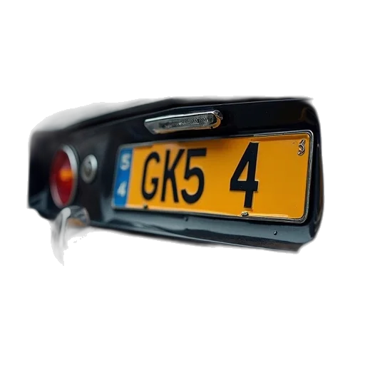 car, 3d render, close, license transparent PNG cut-out