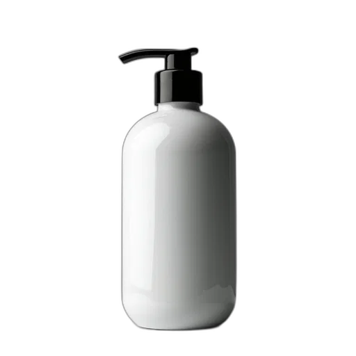 bottle, hair, photorealistic, 3d render transparent PNG cut-out